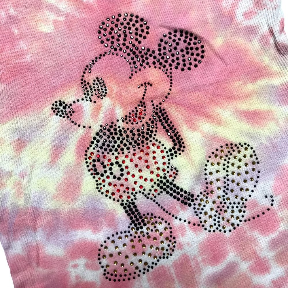 Walt Disney tie dye tank top mickey mouse pink - Picture 2 of 7